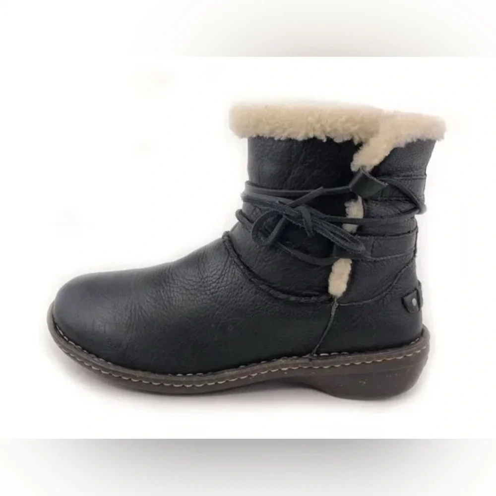 UGG Black and Tan Winter Boots